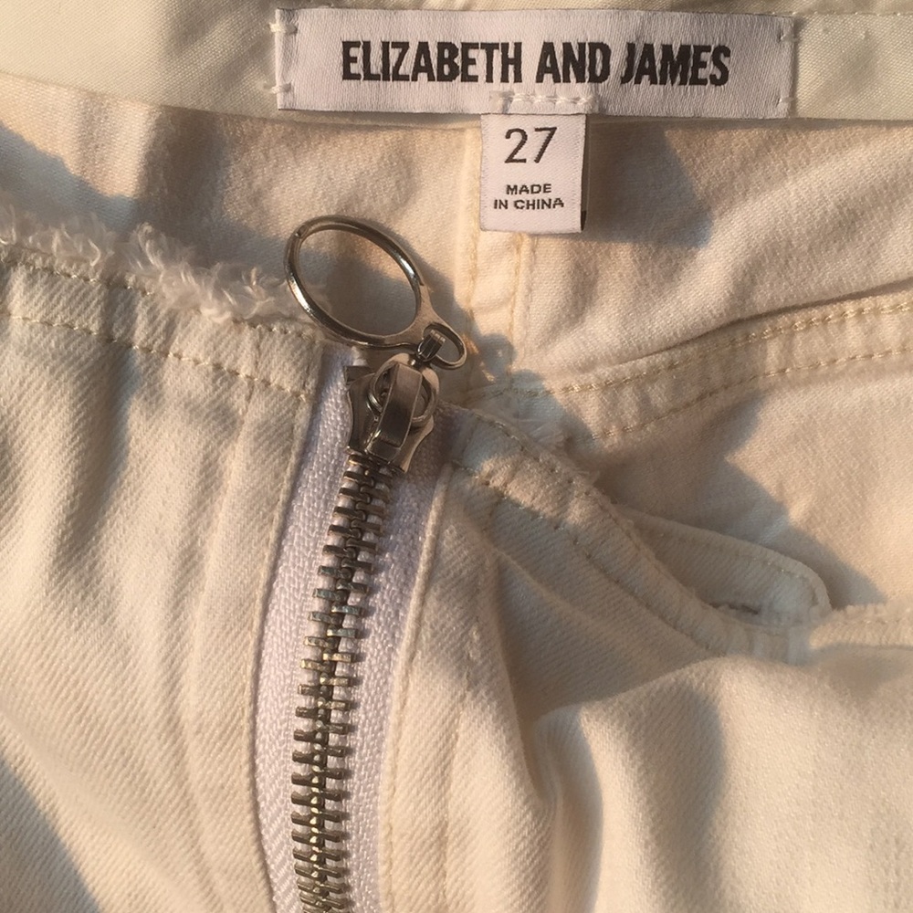 Elizabeth and James Prescott White Jeans 27 - Picture 6 of 7